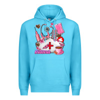 Ocean Blue Mama Premium Hoodie - AdoDesignShop