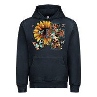 Navy leopard cross sunflower butterfly Urban Hoodie - JahusDesignShop