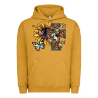 Pigment Peanut Butter leopard cross sunflower butterfly Urban Hoodie - JahusDesignShop