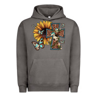 Pigment Tornado leopard cross sunflower butterfly Urban Hoodie - JahusDesignShop