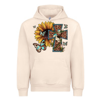 Sandshell leopard cross sunflower butterfly Urban Hoodie - JahusDesignShop