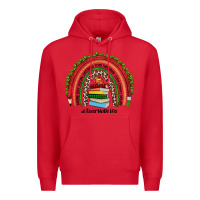 Red Christmas Teacherlife rainbow Premium Hoodie - JahusDesignShop