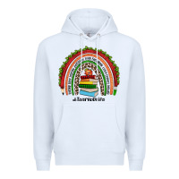 White Christmas Teacherlife rainbow Premium Hoodie - JahusDesignShop