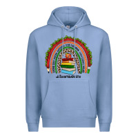 Colony Blue Christmas Teacherlife rainbow Premium Hoodie - JahusDesignShop