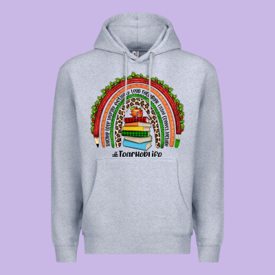 Christmas Teacherlife Rainbow Premium Hoodie Designed By Jahusdesignshop