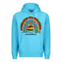 Ocean Blue Christmas Teacherlife rainbow Premium Hoodie - JahusDesignShop