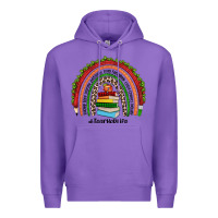 Purple Christmas Teacherlife rainbow Premium Hoodie - JahusDesignShop