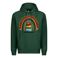 Sports Green Christmas Teacherlife rainbow Premium Hoodie - JahusDesignShop