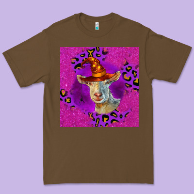 Halloween Saanen Goat Premium Tee Designed By Lillyallendesigns