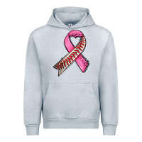 Heather Grey breast cancer sport ribbons Urban Hoodie - AdoDesignShop
