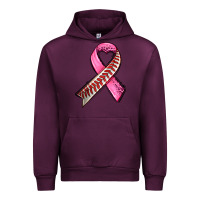Mauve Wine breast cancer sport ribbons Urban Hoodie - AdoDesignShop