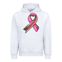 White breast cancer sport ribbons Urban Hoodie - AdoDesignShop