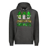 Charcoal Heather st patrick s chillin with my gnomies Premium Hoodie - JahusDesignShop