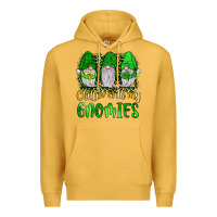 Mustard st patrick s chillin with my gnomies Premium Hoodie - JahusDesignShop