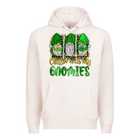 Pale Pink st patrick s chillin with my gnomies Premium Hoodie - JahusDesignShop