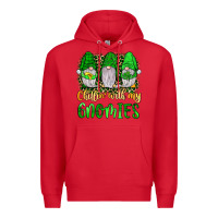 Red st patrick s chillin with my gnomies Premium Hoodie - JahusDesignShop