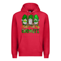 Cardinal st patrick s chillin with my gnomies Premium Hoodie - JahusDesignShop