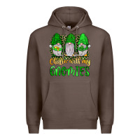 Coffee st patrick s chillin with my gnomies Premium Hoodie - JahusDesignShop