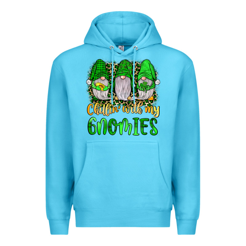 St Patrick S Chillin With My Gnomies Premium Hoodie by JahusDesignShop | Teevron