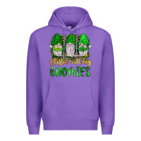 Purple st patrick s chillin with my gnomies Premium Hoodie - JahusDesignShop