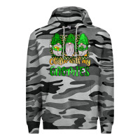 Slate Camo st patrick s chillin with my gnomies Premium Hoodie - JahusDesignShop