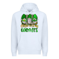 White st patrick s chillin with my gnomies Premium Hoodie - JahusDesignShop