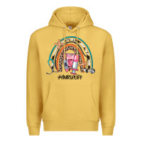 Antique Gold nurse life rainbow Premium Hoodie - JahusDesignShop