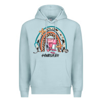 Blue Mist nurse life rainbow Premium Hoodie - JahusDesignShop