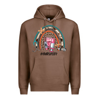 Chestnut nurse life rainbow Premium Hoodie - JahusDesignShop