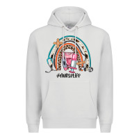 Dove Grey nurse life rainbow Premium Hoodie - JahusDesignShop