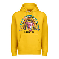 Lemon nurse life rainbow Premium Hoodie - JahusDesignShop