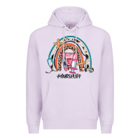 Lilac nurse life rainbow Premium Hoodie - JahusDesignShop