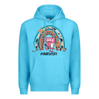 Ocean Blue nurse life rainbow Premium Hoodie - JahusDesignShop