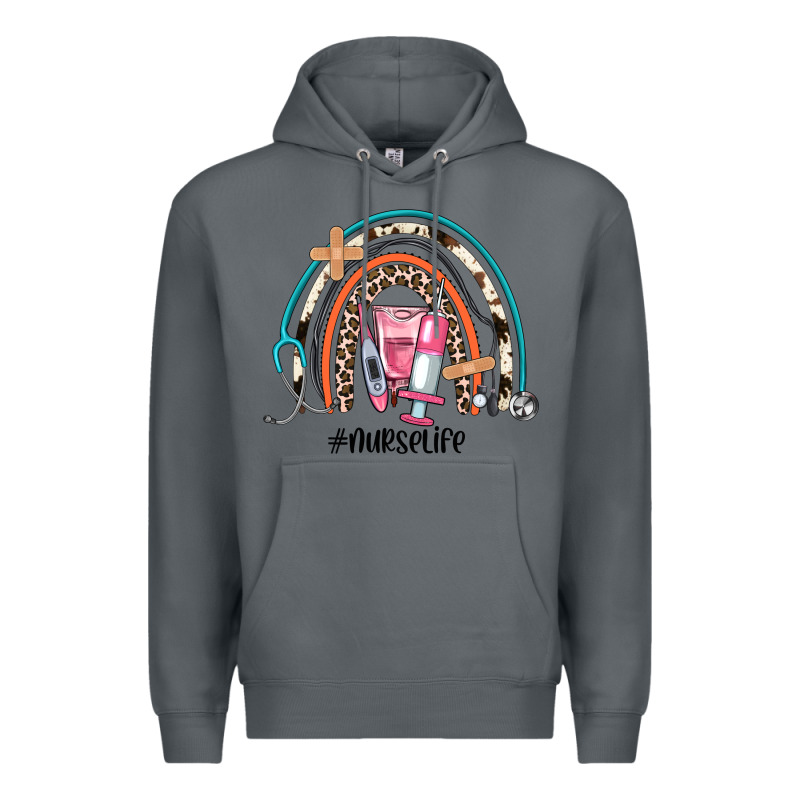 Nurse Life Rainbow Premium Hoodie by JahusDesignShop | Teevron