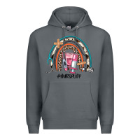 Rock nurse life rainbow Premium Hoodie - JahusDesignShop