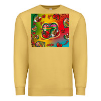 Antique Gold mexico hearts Premium Sweatshirt - Zillion Design Studio
