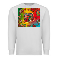 Dove Grey mexico hearts Premium Sweatshirt - Zillion Design Studio