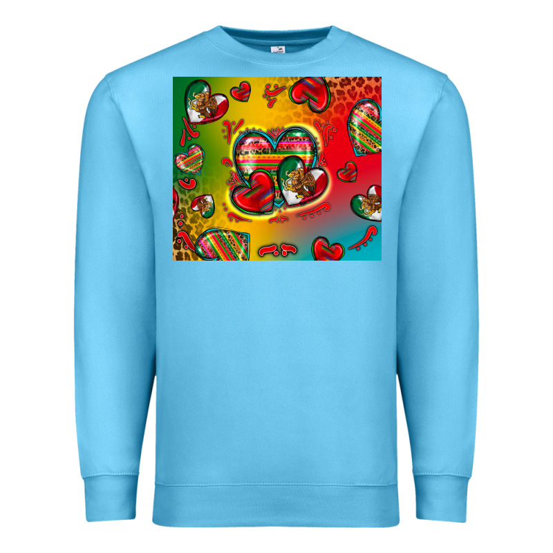 Mexico Hearts Premium Sweatshirt by Zillion Design Studio | Teevron