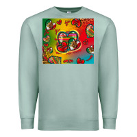 Seafoam mexico hearts Premium Sweatshirt - Zillion Design Studio