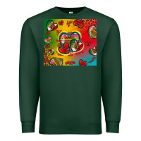 Sports Green mexico hearts Premium Sweatshirt - Zillion Design Studio