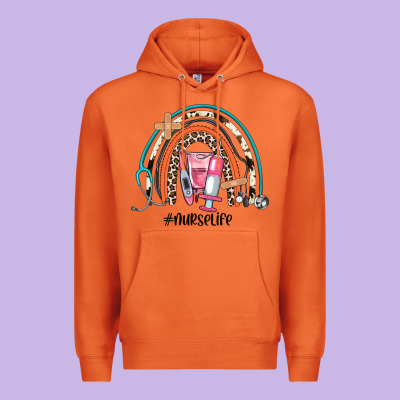 Nurse Life Rainbow Premium Hoodie Designed By Jahusdesignshop