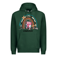 Sports Green nurse life rainbow Premium Hoodie - JahusDesignShop