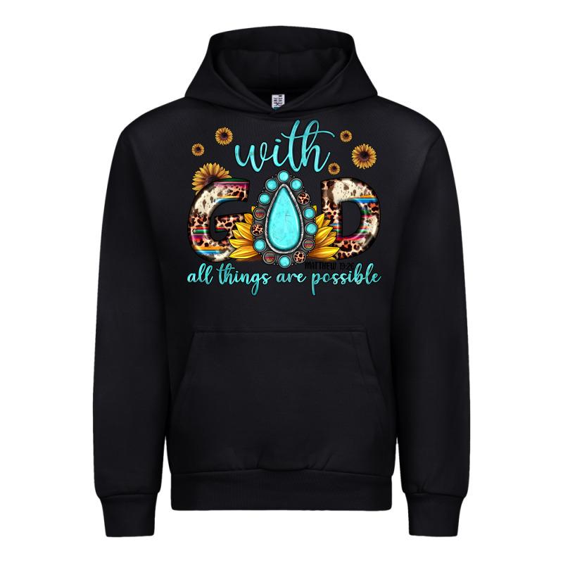 With God All Things Are Possible Matthew 19 26 Urban Hoodie by JahusDesignShop | Teevron