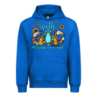 Cobalt with god all things are possible matthew 19 26 Urban Hoodie - JahusDesignShop