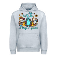 Heather Grey with god all things are possible matthew 19 26 Urban Hoodie - JahusDesignShop