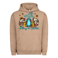 Pigment Burro with god all things are possible matthew 19 26 Urban Hoodie - JahusDesignShop