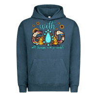 Pigment Midnight Navy with god all things are possible matthew 19 26 Urban Hoodie - JahusDesignShop