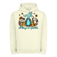 Pigment Pistachio with god all things are possible matthew 19 26 Urban Hoodie - JahusDesignShop