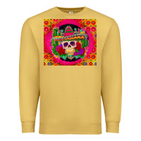 Antique Gold mexican skull Premium Sweatshirt - Zillion Design Studio