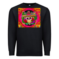 Black mexican skull Premium Sweatshirt - Zillion Design Studio